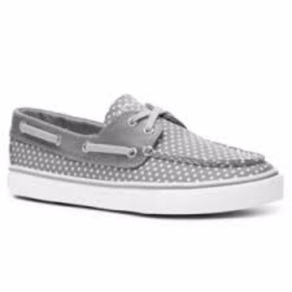 Authentic gray Sperry slip ons